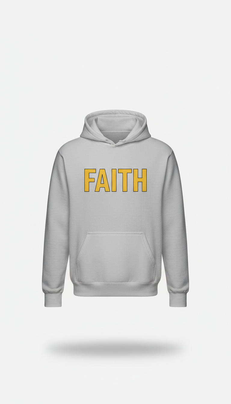 Oversized Hoodie with Psalm Accent