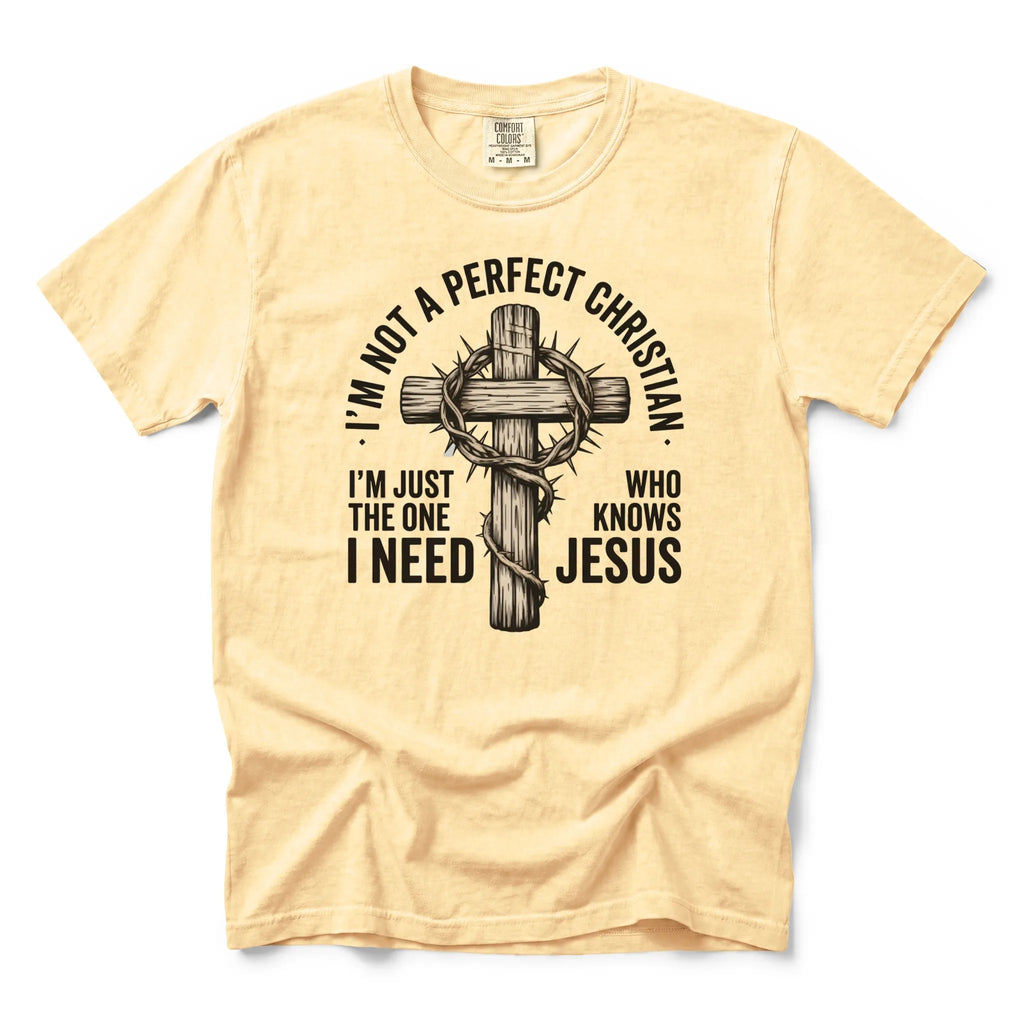 I'm Not A Perfect Christian T-Shirt | Faith Graphic Tee