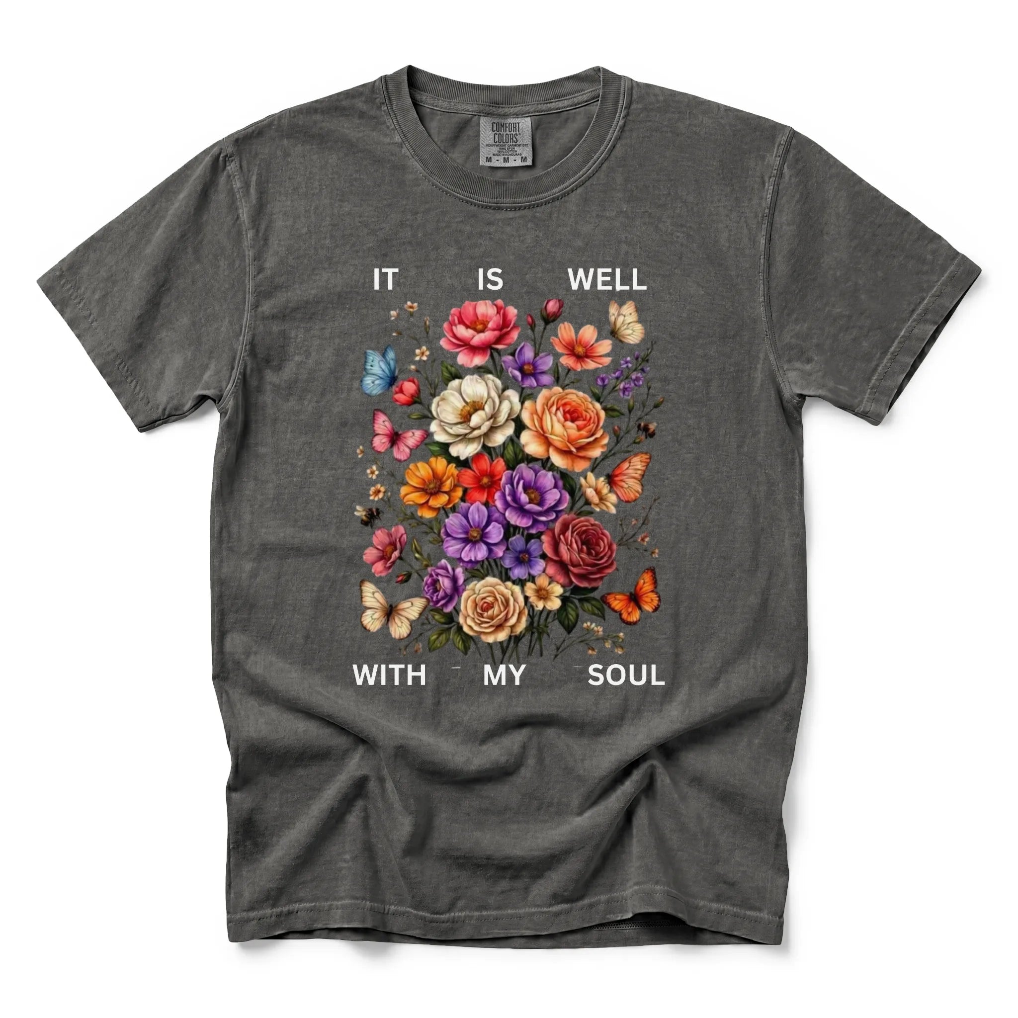 It Is Well With My Soul Shirt – Christian Floral T-Shirt
