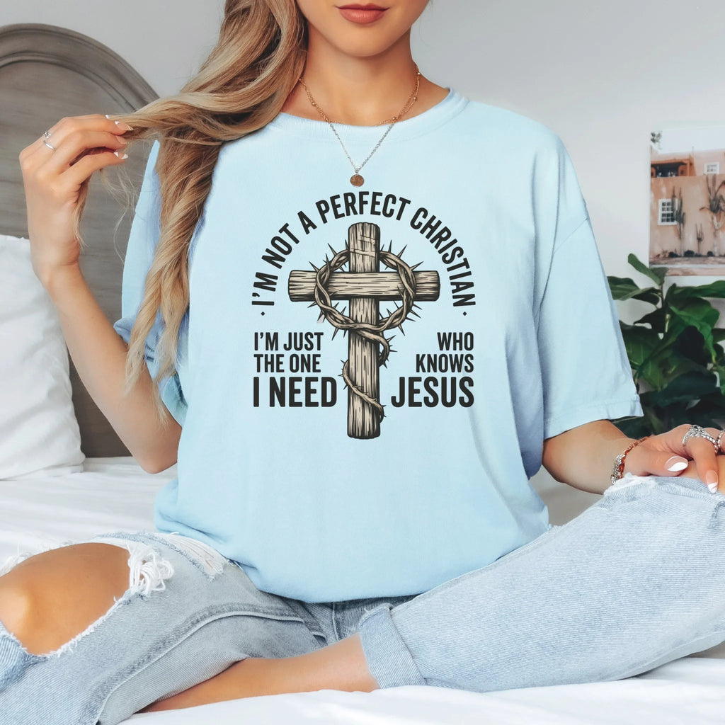 I'm Not A Perfect Christian T-Shirt | Faith Graphic Tee